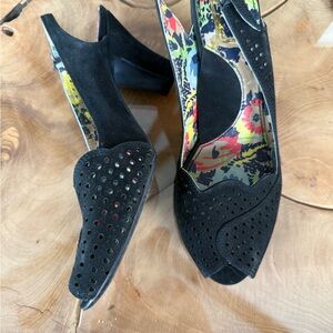 Miss L-Fire Elegant Black Women's Shoes size 41/11 Grat used condition